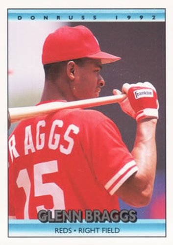 #363 Glenn Braggs - Cincinnati Reds - 1992 Donruss Baseball