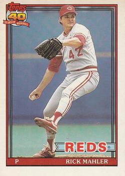 #363 Rick Mahler - Cincinnati Reds - 1991 O-Pee-Chee Baseball