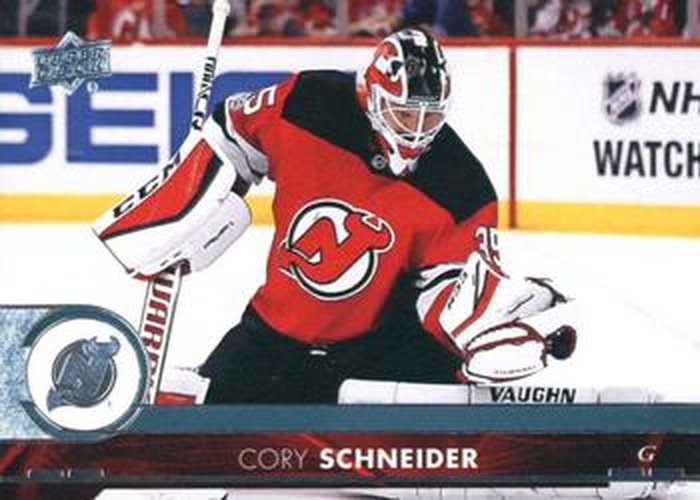 #363 Cory Schneider - New Jersey Devils - 2017-18 Upper Deck Hockey