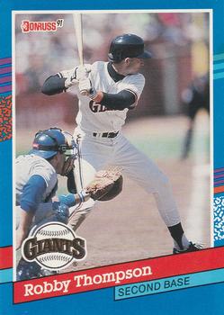 #363 Robby Thompson - San Francisco Giants - 1991 Donruss Baseball