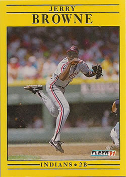 #363 Jerry Browne - Cleveland Indians - 1991 Fleer Baseball