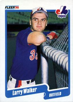 #363 Larry Walker - Montreal Expos - 1990 Fleer USA Baseball