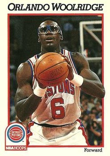 #364 Orlando Woolridge - Detroit Pistons - 1991-92 Hoops Basketball