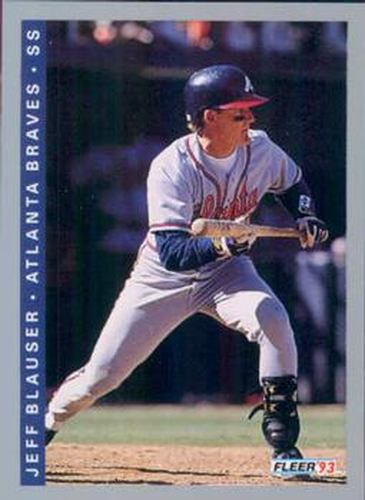 #364 Jeff Blauser - Atlanta Braves - 1993 Fleer Baseball