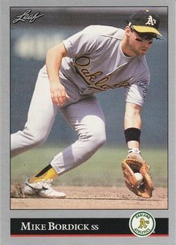 #364 Mike Bordick - Oakland Athletics - 1992 Leaf Baseball