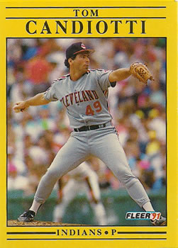 #364 Tom Candiotti - Cleveland Indians - 1991 Fleer Baseball