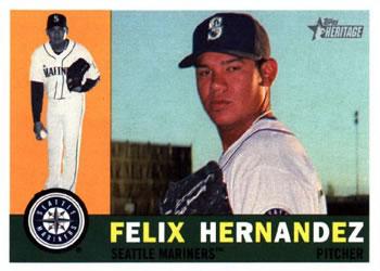 #364 Felix Hernandez - Seattle Mariners - 2009 Topps Heritage Baseball