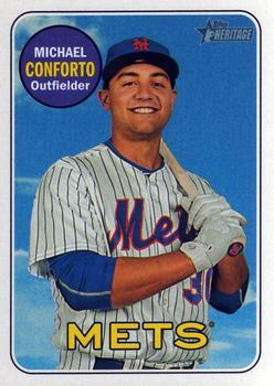 #364 Michael Conforto - New York Mets - 2018 Topps Heritage Baseball
