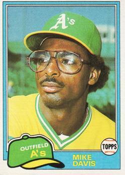 #364 Mike Davis - Oakland Athletics - 1981 Topps Baseball