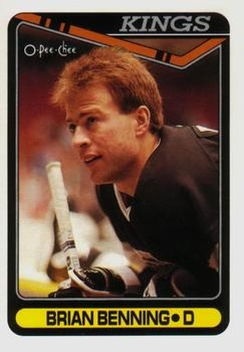 #365 Brian Benning - Los Angeles Kings - 1990-91 O-Pee-Chee Hockey