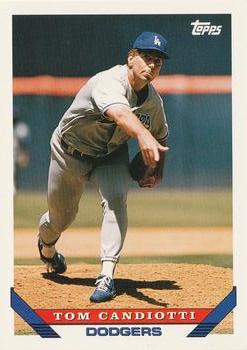 #365 Tom Candiotti - Los Angeles Dodgers - 1993 Topps Baseball
