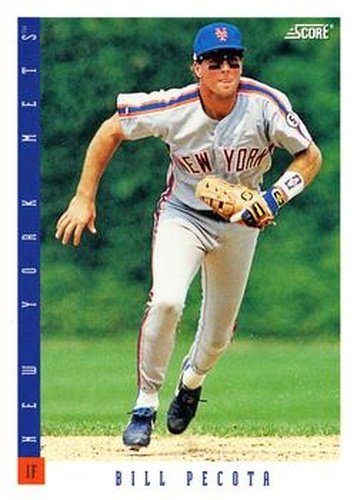 #365 Bill Pecota - New York Mets - 1993 Score Baseball