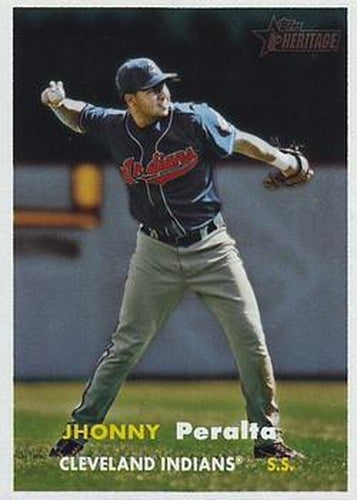 #365 Jhonny Peralta - Cleveland Indians - 2006 Topps Heritage Baseball