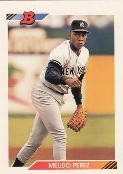 #365 Melido Perez - New York Yankees - 1992 Bowman Baseball