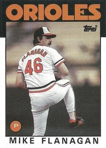 #365 Mike Flanagan - Baltimore Orioles - 1986 Topps Baseball