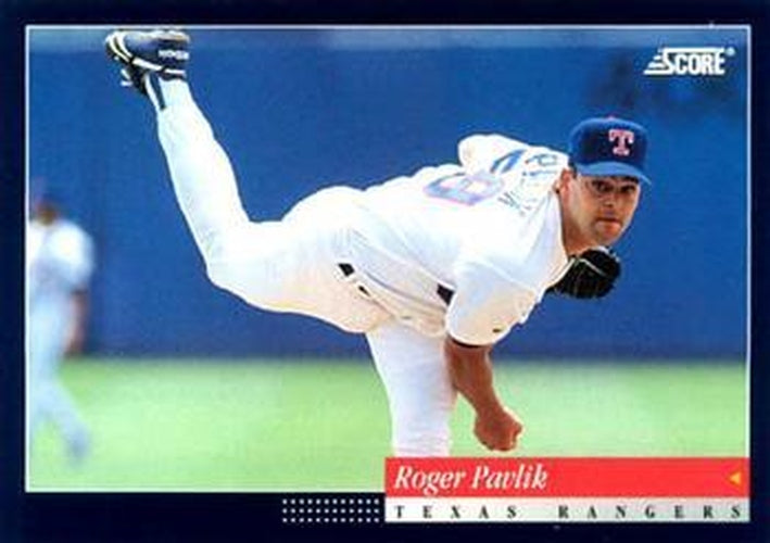 #365 Roger Pavlik - Texas Rangers -1994 Score Baseball