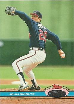 #365 John Smoltz - Atlanta Braves - 1991 Stadium Club Baseball