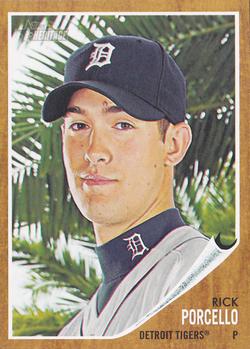 #366 Rick Porcello - Detroit Tigers - 2011 Topps Heritage Baseball