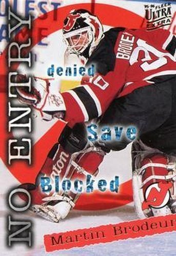 #366 Martin Brodeur - New Jersey Devils - 1995-96 Ultra Hockey