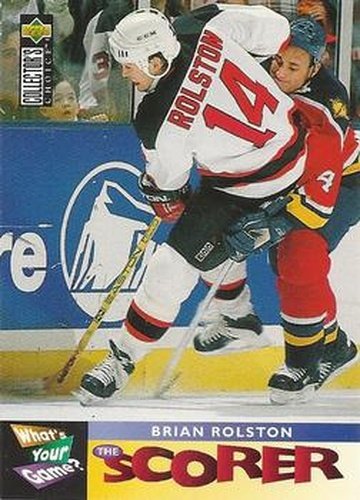 #366 Brian Rolston - New Jersey Devils - 1995-96 Collector's Choice Hockey