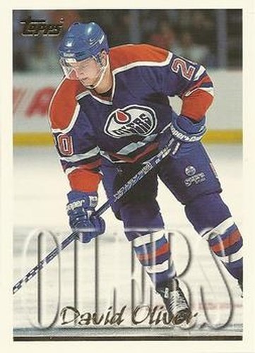 #366 David Oliver - Edmonton Oilers - 1995-96 Topps Hockey