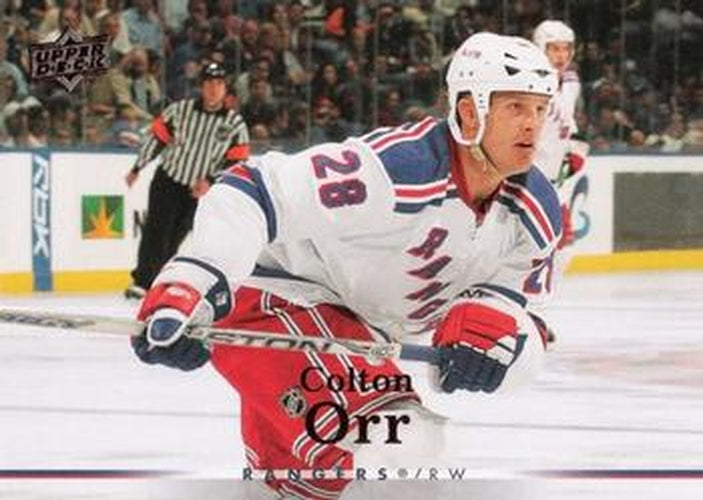#366 Colton Orr - New York Rangers - 2007-08 Upper Deck Hockey