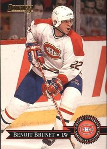 #367 Benoit Brunet - Montreal Canadiens - 1995-96 Donruss Hockey