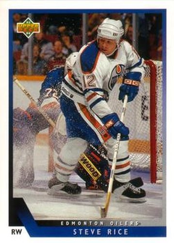 #367 Steven Rice - Edmonton Oilers - 1993-94 Upper Deck Hockey