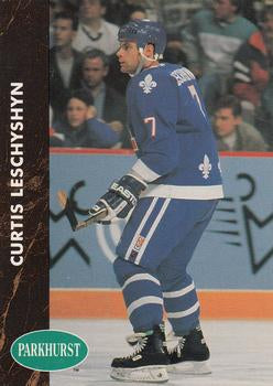 #367 Curtis Leschyshyn - Quebec Nordiques - 1991-92 Parkhurst Hockey