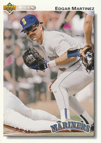#367 Edgar Martinez - Seattle Mariners - 1992 Upper Deck Baseball