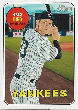 #367 Greg Bird - New York Yankees - 2018 Topps Heritage Baseball