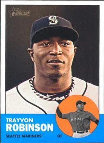 #367 Trayvon Robinson - Seattle Mariners - 2012 Topps Heritage Baseball