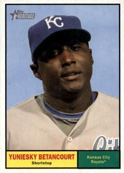 #367 Yuniesky Betancourt - Kansas City Royals - 2010 Topps Heritage Baseball
