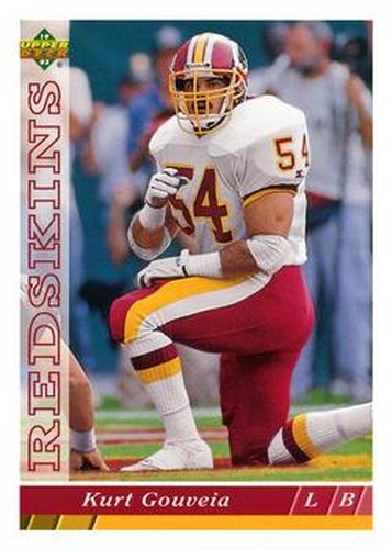 #367 Kurt Gouveia - Washington Redskins - 1993 Upper Deck Football