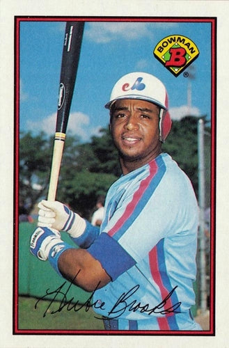 #367 Hubie Brooks - Montreal Expos - 1989 Bowman Baseball