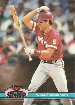 #368 Wally Backman - Philadelphia Phillies - 1991 Stadium Club Baseball