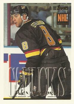 #368 Alek Stojanov - Vancouver Canucks - 1995-96 Topps Hockey