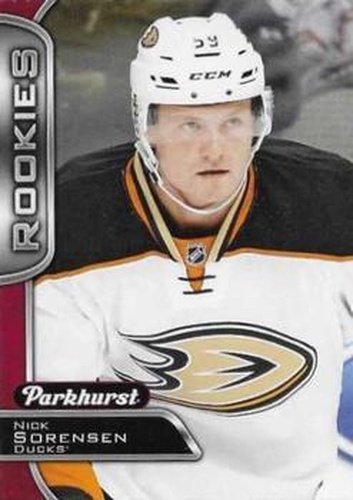 #368 Nick Sorensen - Anaheim Ducks - 2016-17 Parkhurst - Red Hockey