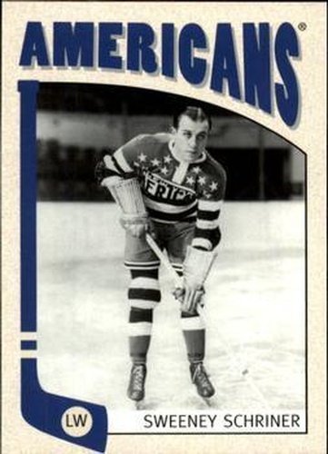 #368 Sweeney Schriner - New York Americans - 2004-05 In The Game Franchises US East Hockey
