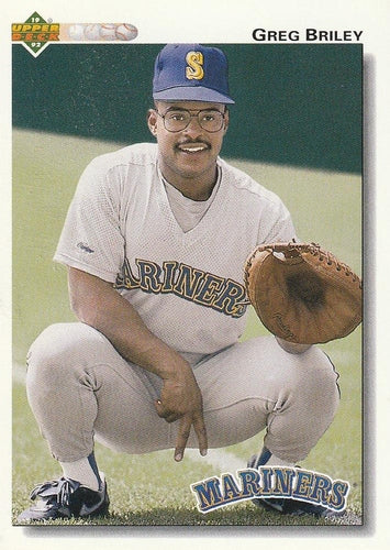 #369 Greg Briley - Seattle Mariners - 1992 Upper Deck Baseball