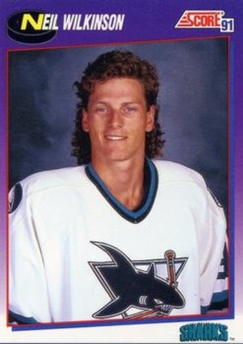 #369 Neil Wilkinson - San Jose Sharks - 1991-92 Score American Hockey