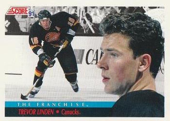 #369 Trevor Linden - Vancouver Canucks - 1991-92 Score Canadian Bilingual Hockey