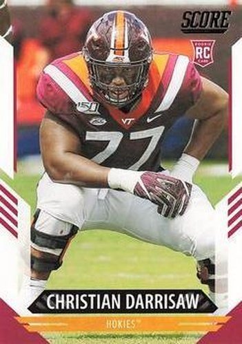 #369 Christian Darrisaw - Virginia Tech Hokies - 2021 Score Football