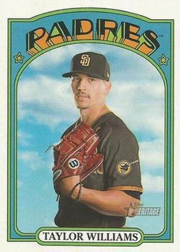 #369 Taylor Williams - San Diego Padres - 2021 Topps Heritage Baseball