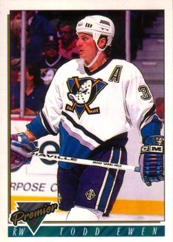 #369 Todd Ewen - Anaheim Mighty Ducks - 1993-94 O-Pee-Chee Premier Hockey
