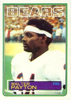 #36 Walter Payton - Chicago Bears - 1983 Topps Football