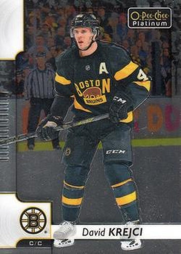 #36 David Krejci - Boston Bruins - 2017-18 O-Pee-Chee Platinum Hockey