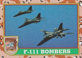 #36 F-111 Bombers - 1991 Topps Desert Storm