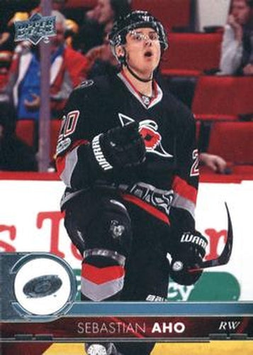 #36 Sebastian Aho - Carolina Hurricanes - 2017-18 Upper Deck Hockey