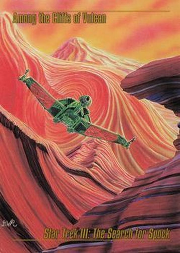 #36 Among the Cliffs of Vulcan - 1993 SkyBox Star Trek Master Series